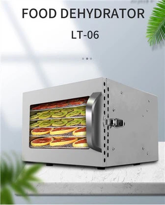 Máquina de secar comida elétrica de aço inoxidável